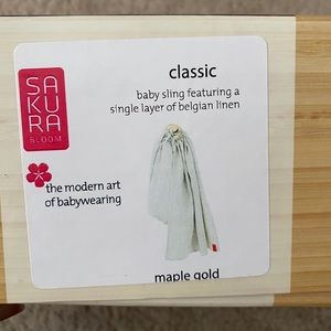 Sakura Bloom Maple Linen Ring Sling